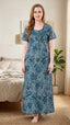 Classic A-Line Yoke Buttoned Lounge Gown