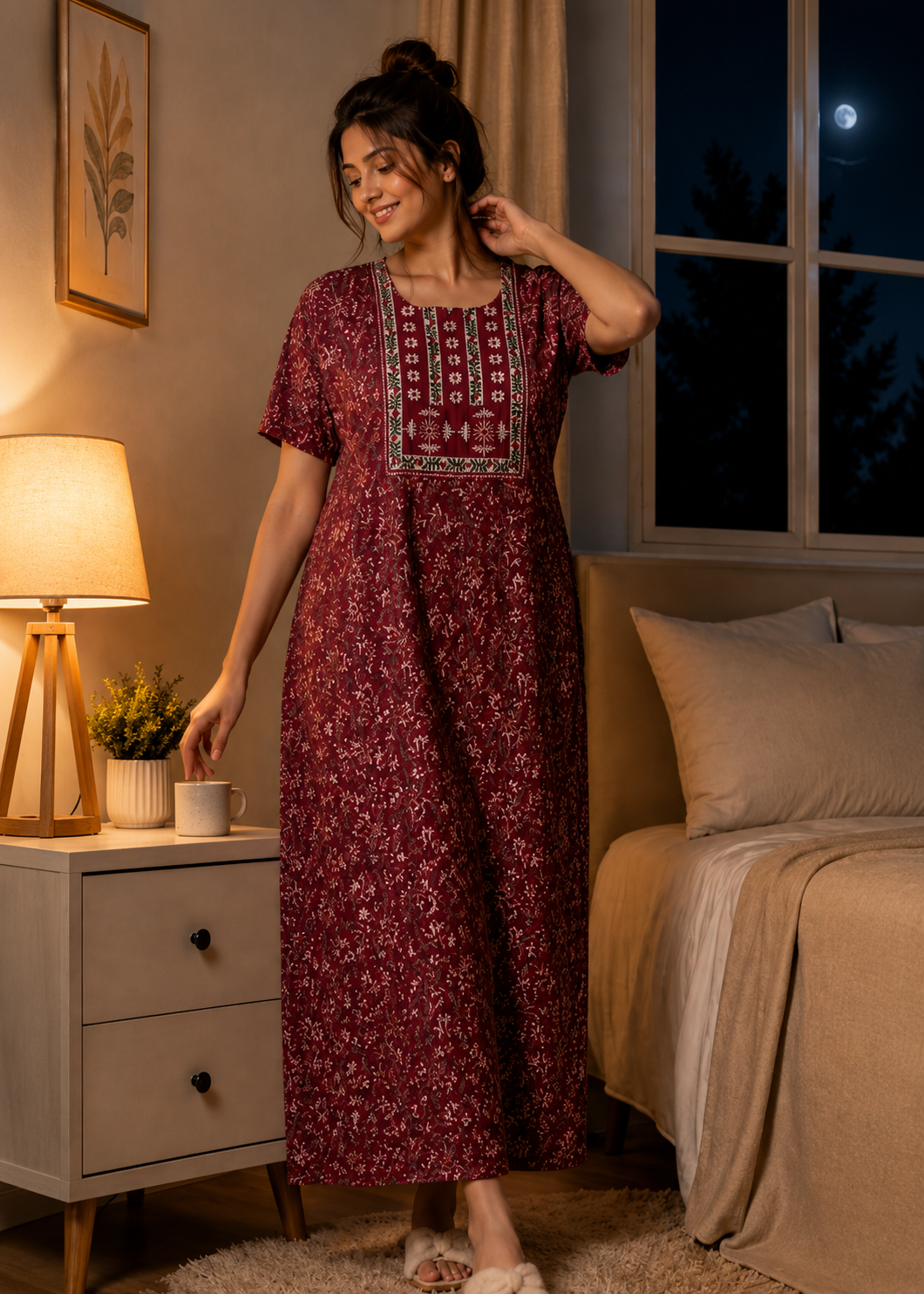 Floral_printed_nightgown