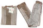 Satin Stripes Pleat Cordset