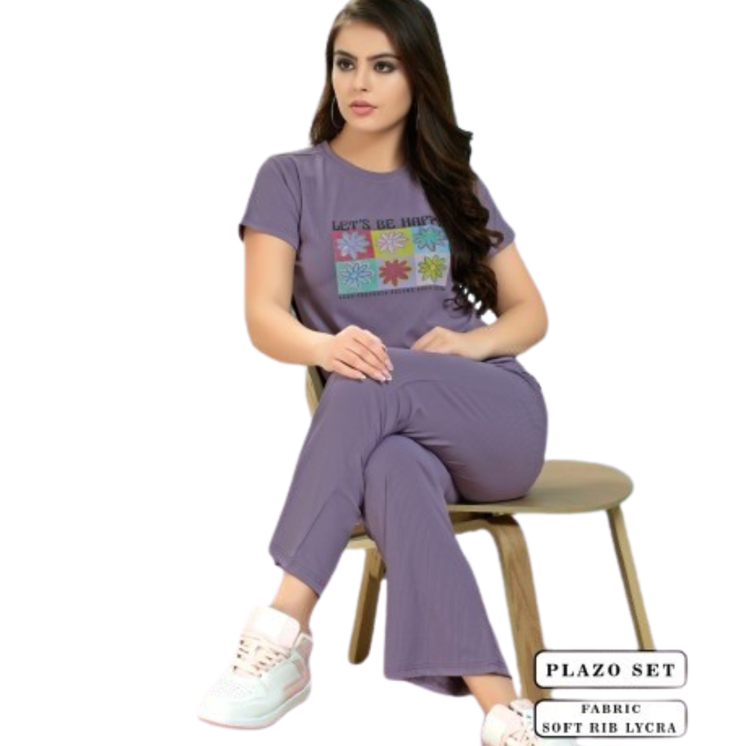 KOI SLEEPWEAR Co-ord Set Loungewear Premium Rayon Fabric Nightwear Comfortable for Travel Main image