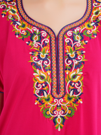 Paan shaped Embroidery Nightgown