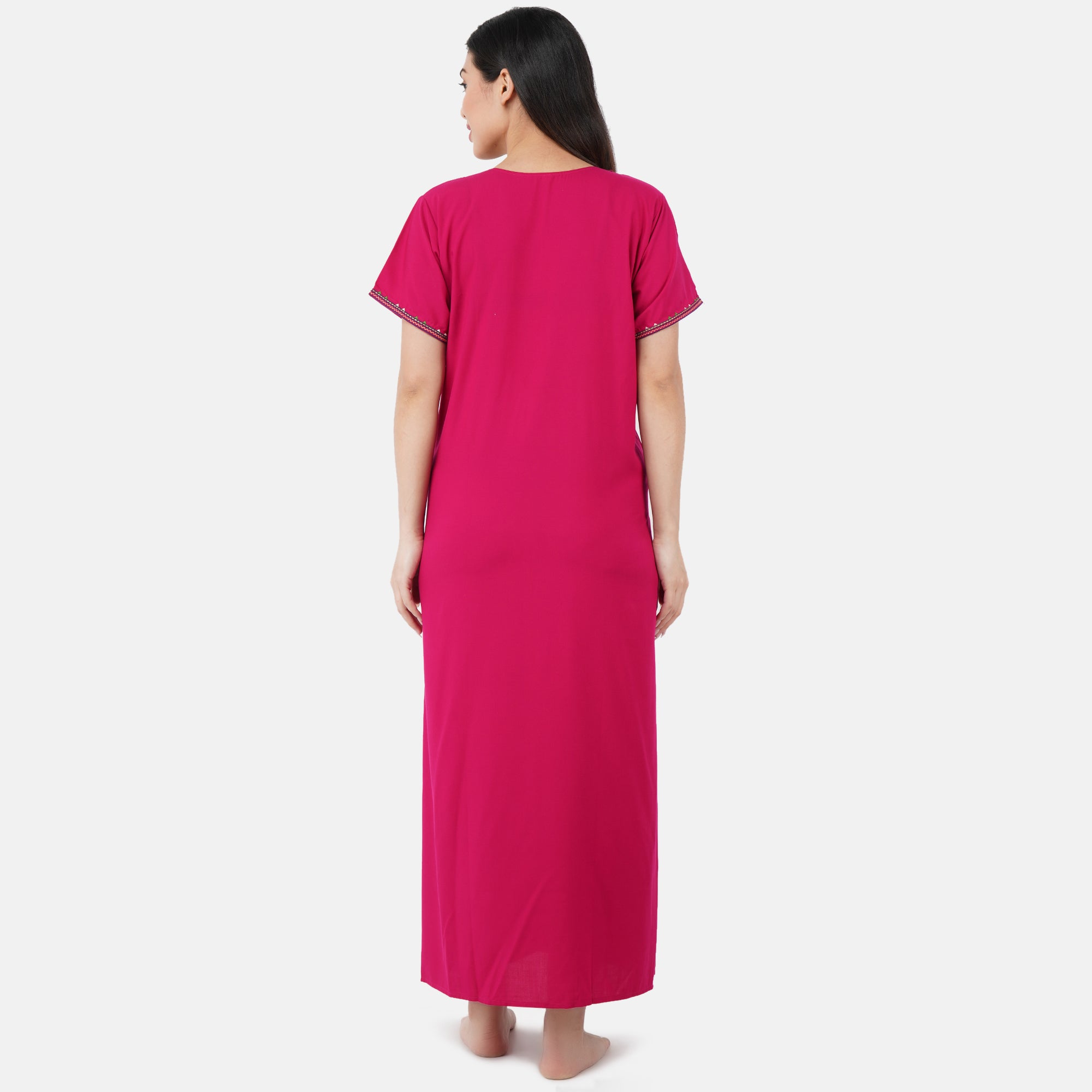 Mirror Embroidery  Night Gown