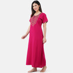 Mirror Embroidery  Night Gown