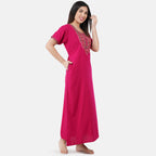 Mirror Embroidery  Night Gown