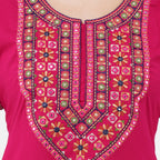 Mirror Embroidery  Night Gown