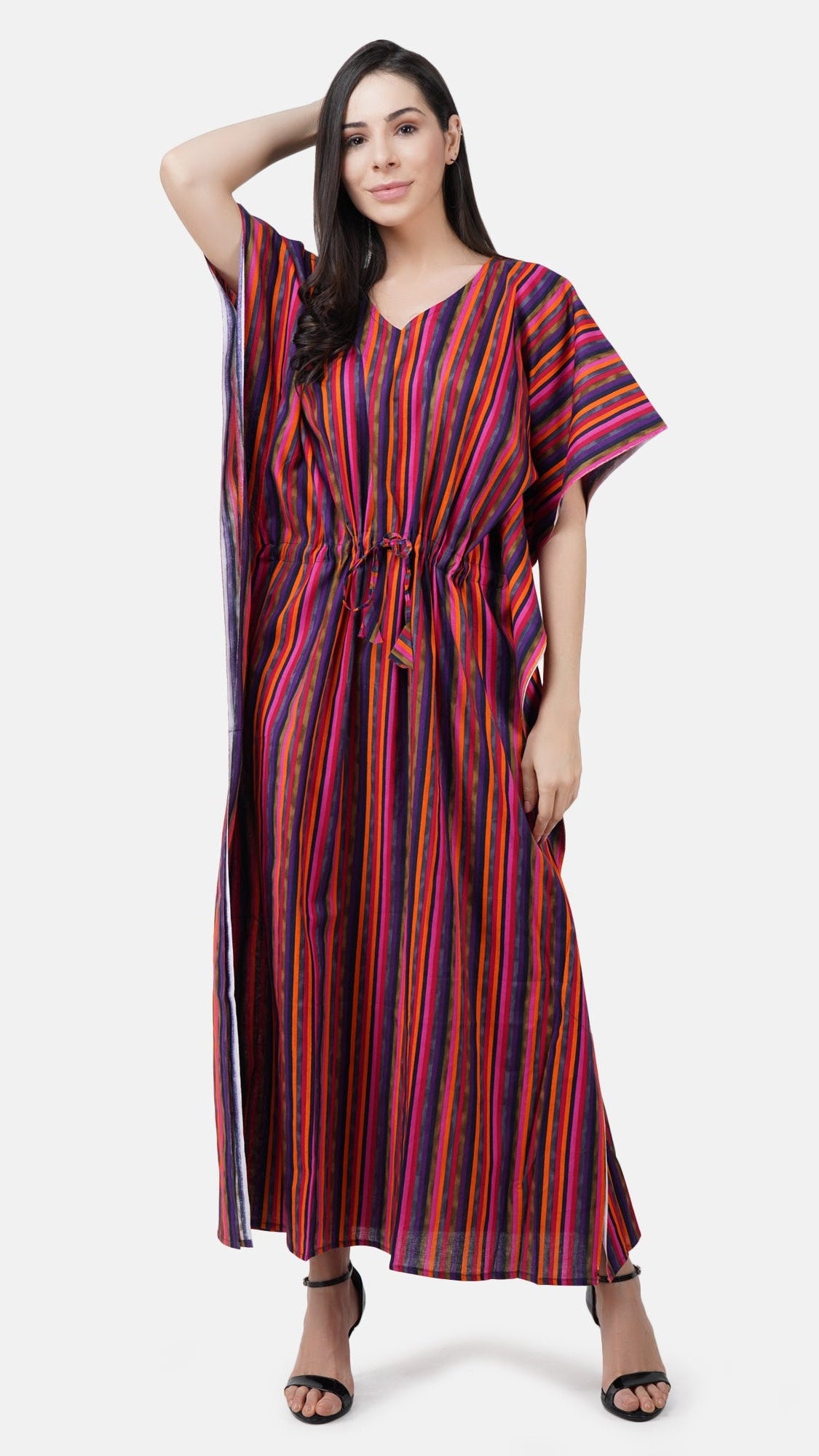 Kaftan Line Cotton Maxi Nightdress Main image
