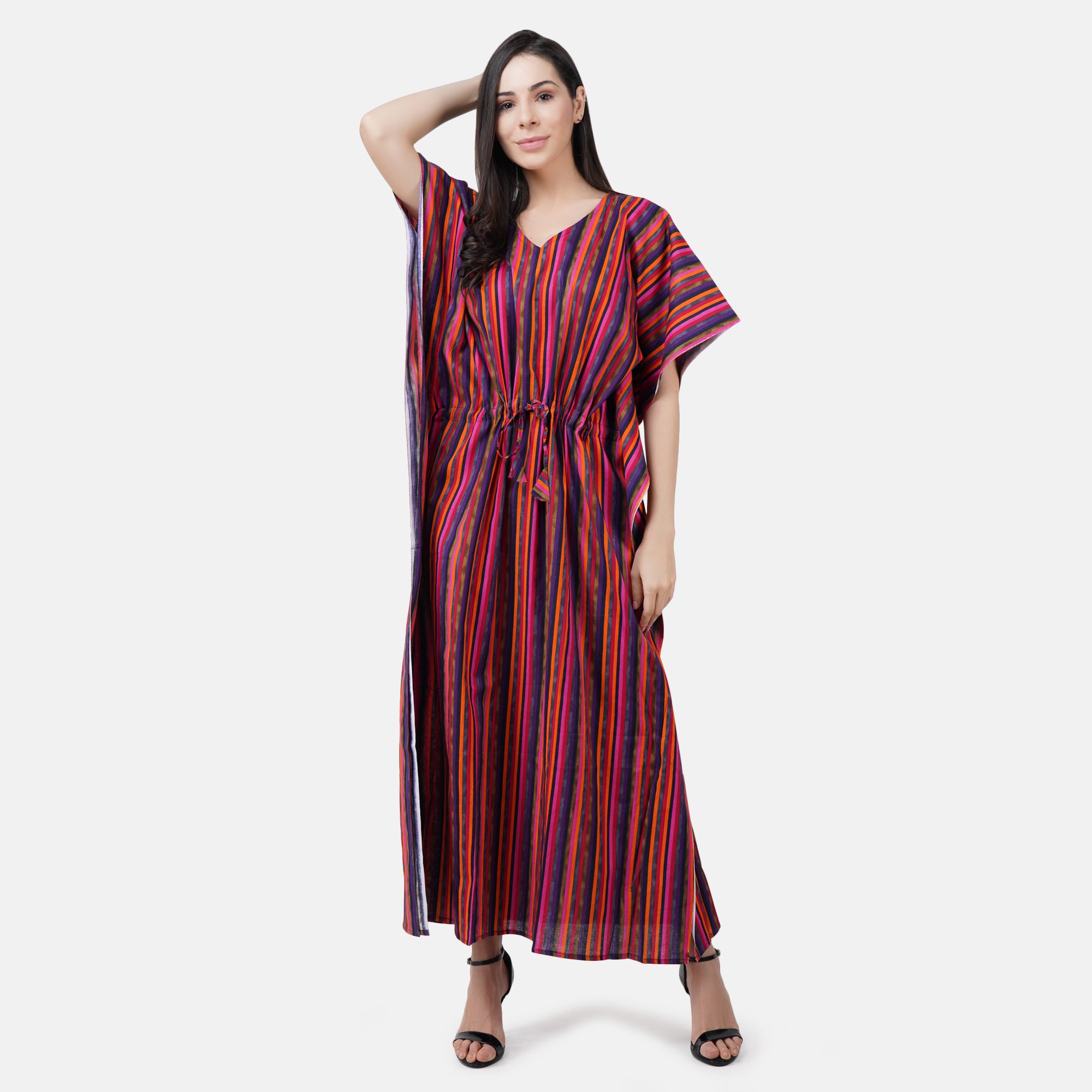 Kaftan Line Cotton Maxi Nightdress Main image
