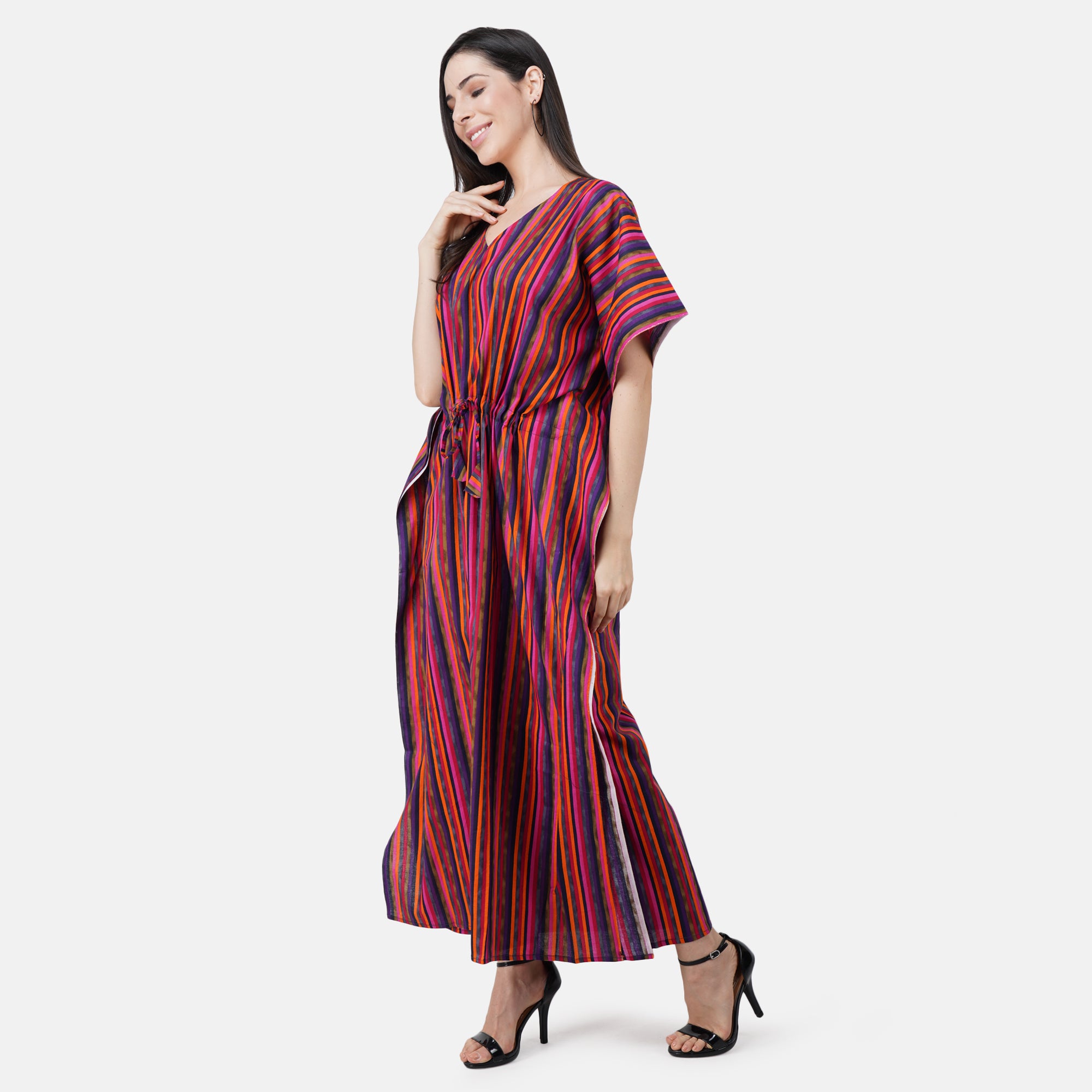 Kaftan Line Cotton Maxi Nightdress