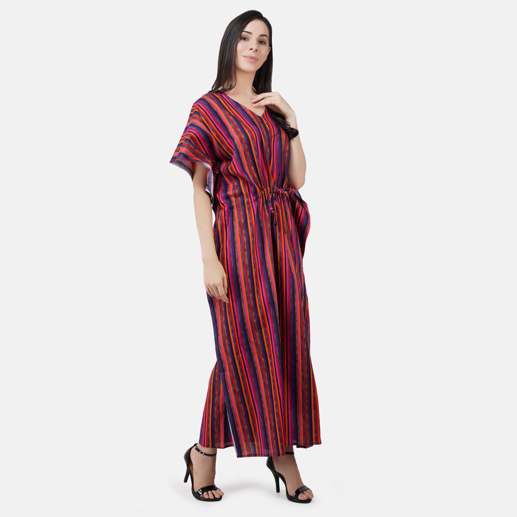 Kaftan Line Cotton Maxi Nightdress