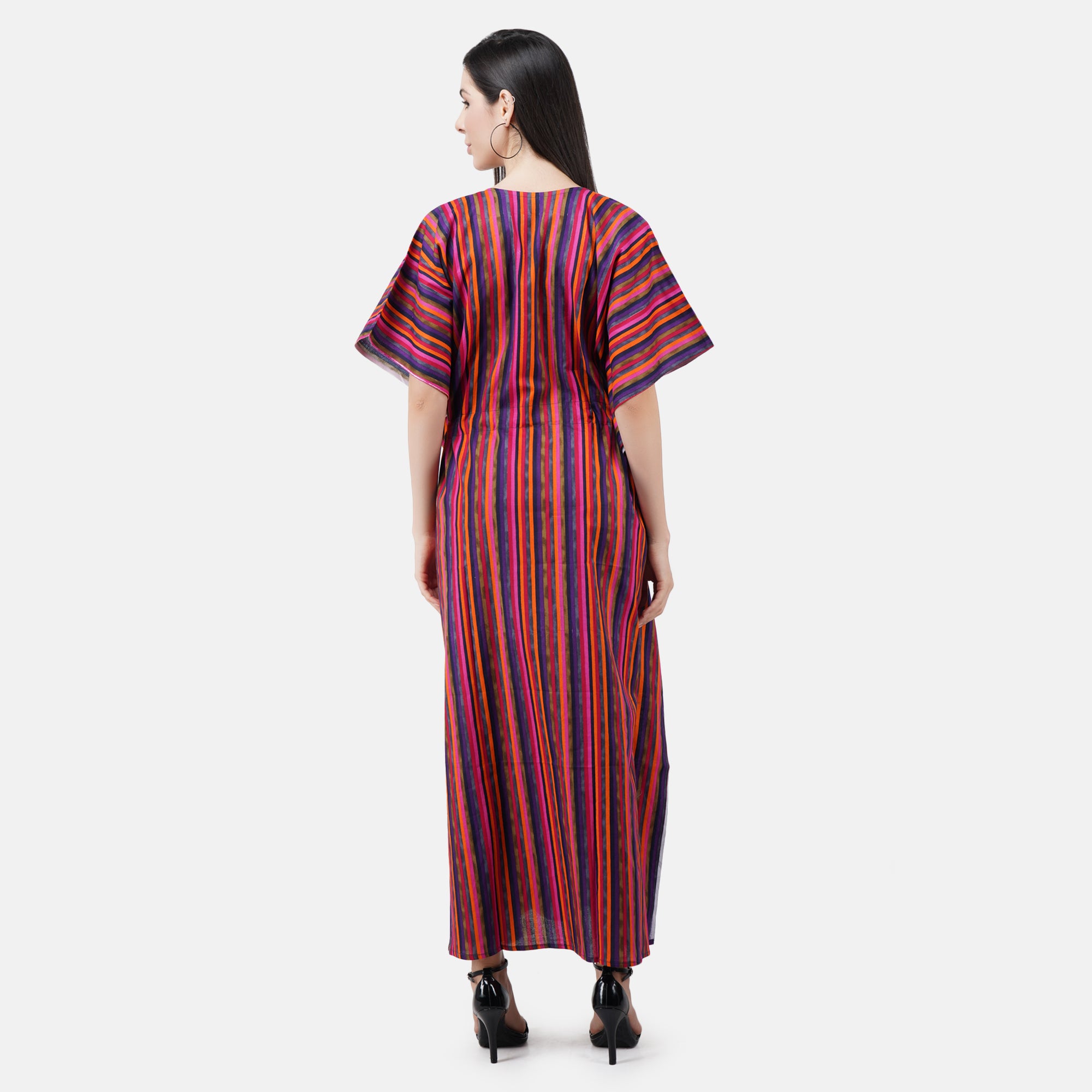 Kaftan Line Cotton Maxi Nightdress