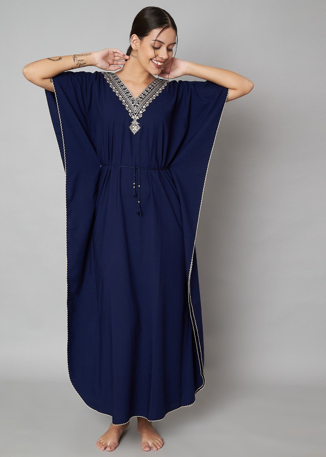 KOI SLEEPWEAR BEAUTIFUL VNECK KAFTAN Main image