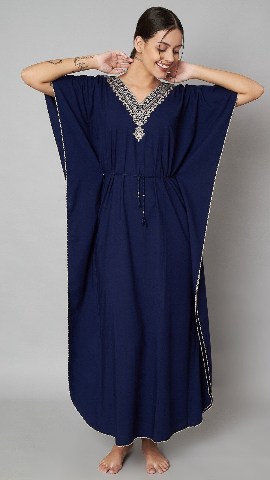KOI SLEEPWEAR BEAUTIFUL VNECK KAFTAN Main image