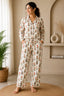 Women’s Printed Cotton Lounge Set with Matching Bag