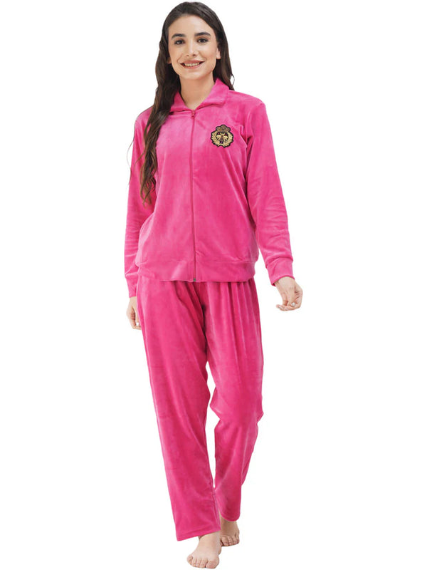 Velvette Full Sleeve Night Suit