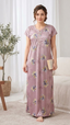 Itanlian Satin Floweprint Nightgown