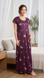 Itanlian Satin Round Neck Nightgown