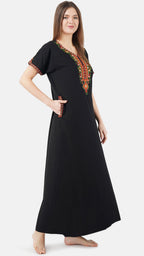 Crosswork Embroidered  Nightgown