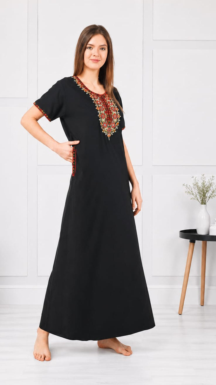 Multi Coloured Embroidered Nightgown