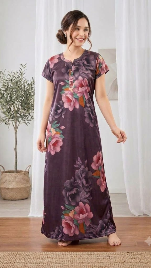 itanlian Satin Loungewear NightGown