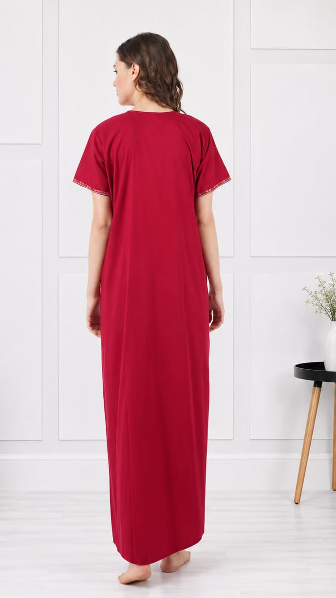 Multi Coloured Embroidered Nightgown