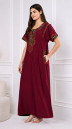 KOI SLEEPWEAR BHOPALI EMBROIDERED GOWN