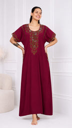 KOI SLEEPWEAR BHOPALI EMBROIDERED GOWN