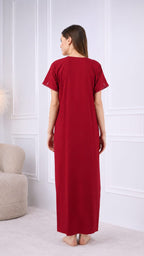 Resham Embroidery Night Gown