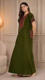 KOI SLEEPWEAR Bhopali embroidered gown
