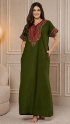 KOI SLEEPWEAR Bhopali embroidered gown