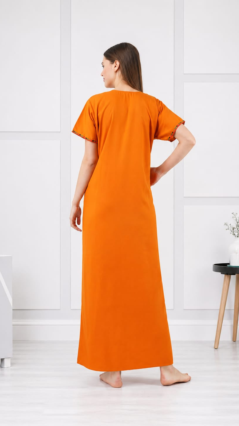 Multi Coloured Embroidered Nightgown