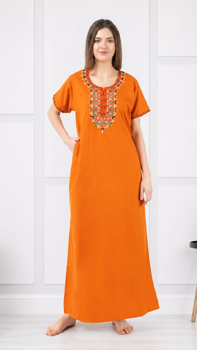 Multi Coloured Embroidered Nightgown