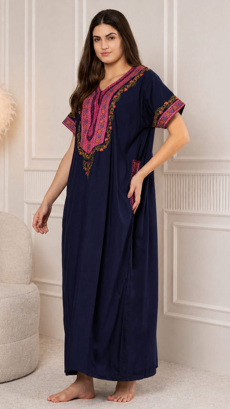 KOI SLEEPWEAR Bhopali embroidered gown