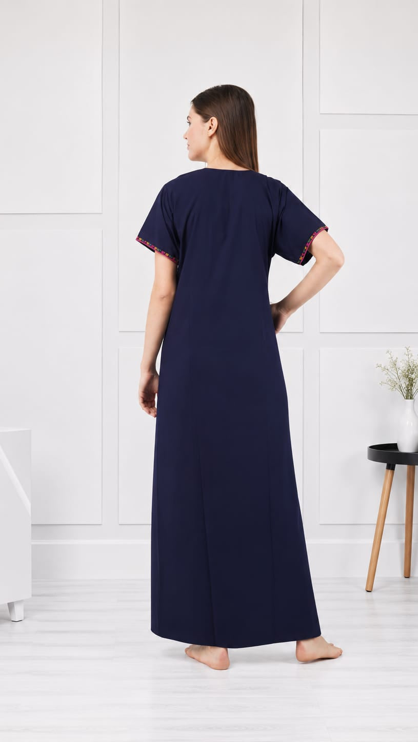 Multi Coloured Embroidered Nightgown