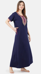 Multi Coloured Embroidered Nightgown
