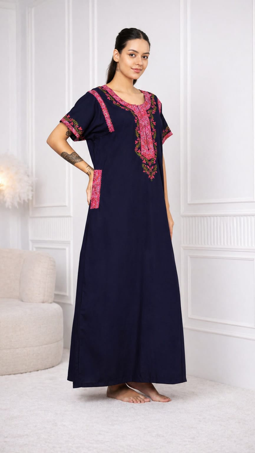 KOI SLEEPWEAR BHOPALI EMBROIDERED GOWN