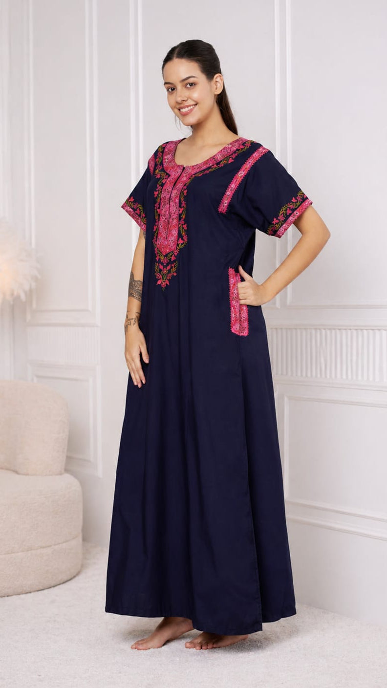 KOI SLEEPWEAR BHOPALI EMBROIDERED GOWN
