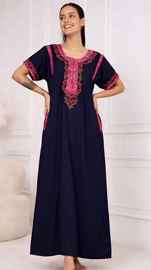 KOI SLEEPWEAR BHOPALI EMBROIDERED GOWN