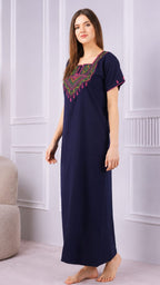 Resham Embroidery Night Gown