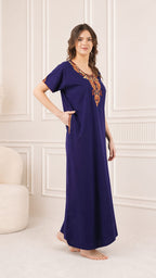 Cream Embroidery Night Gown