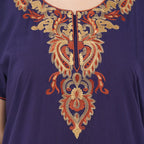 Cream Embroidery Night Gown