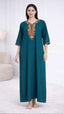 Premium  Embroidery Full Sleeve Night Gown