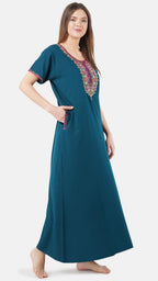 Multi Coloured Embroidered Nightgown
