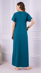 Resham Embroidery Night Gown