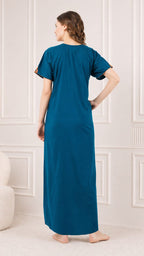 Cream Embroidery Night Gown