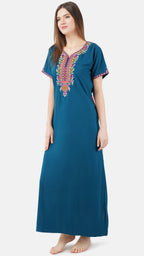 Crosswork Embroidered  Nightgown