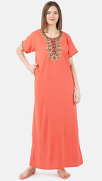 Multi Coloured Embroidered Nightgown