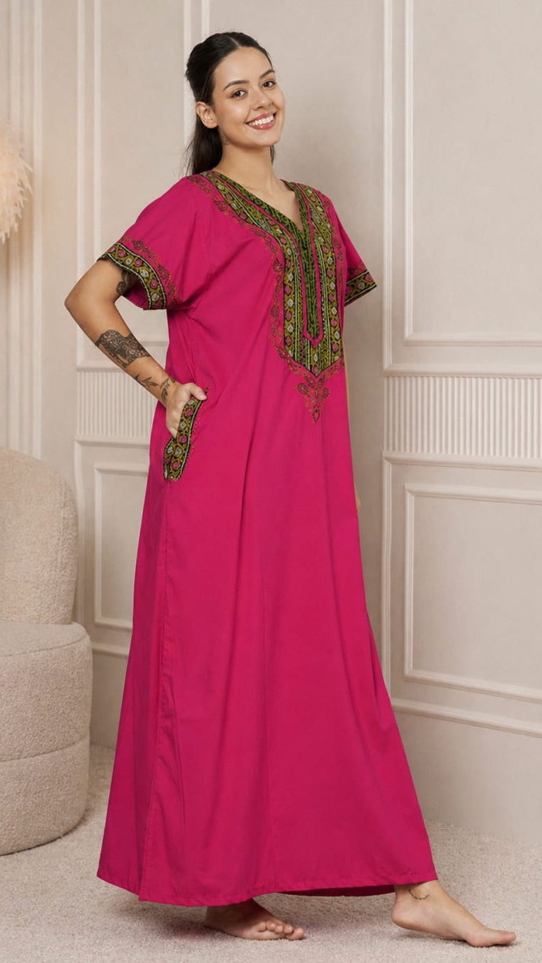 KOI SLEEPWEAR Bhopali embroidered gown
