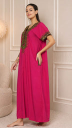 KOI SLEEPWEAR Bhopali embroidered gown