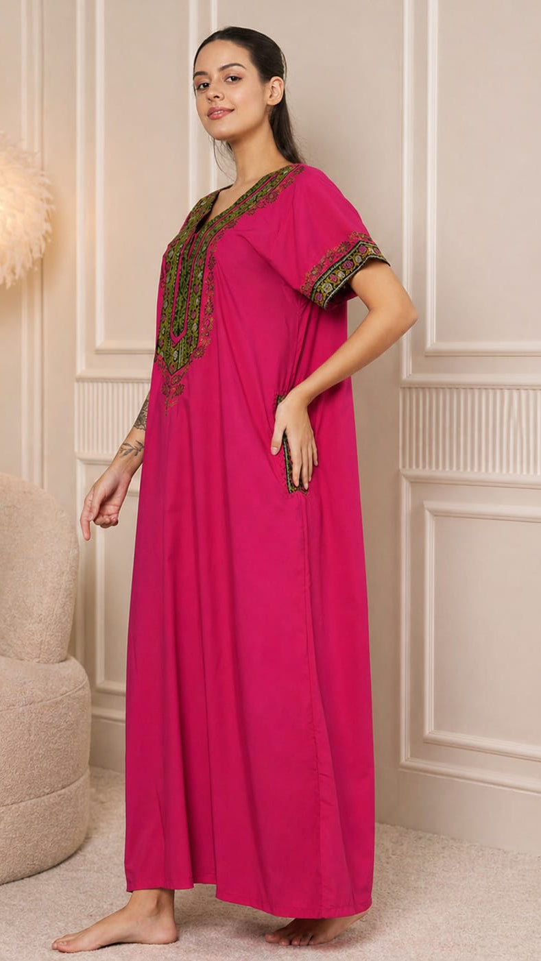 KOI SLEEPWEAR Bhopali embroidered gown