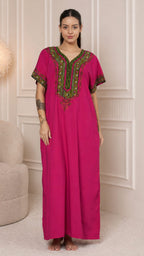 KOI SLEEPWEAR Bhopali embroidered gown